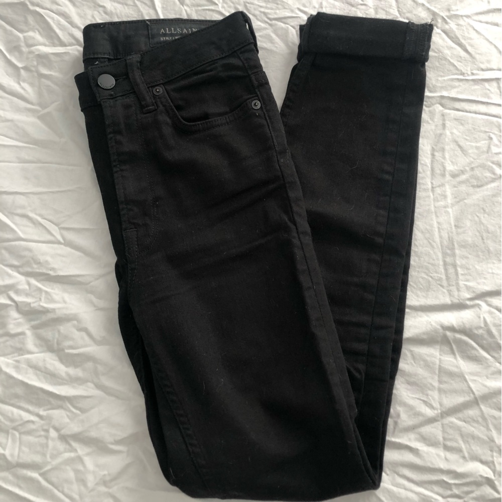 All Saints Black Skinny Jeans